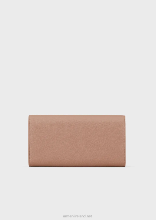 Women 086V888 Myea Wallet With Deer Print Armani Camel