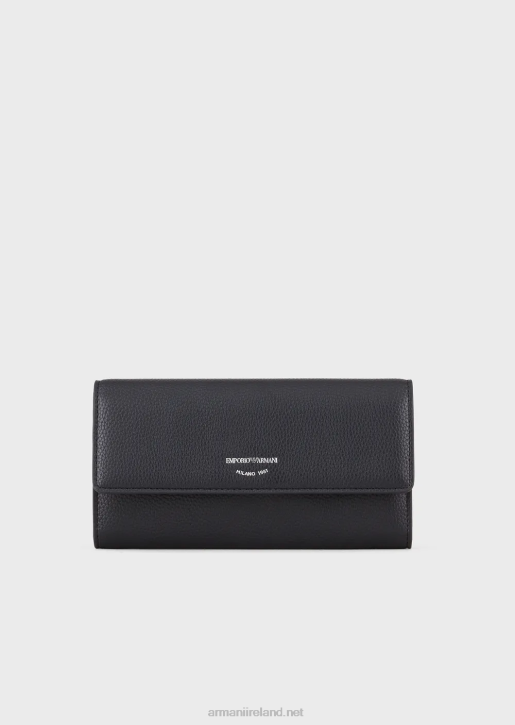 Women 086V889 Myea Wallet With Deer Print Armani Navy Blue