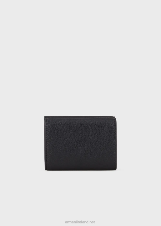 Women 086V896 Myea Trifold Wallet With Deer Print Armani Navy Blue