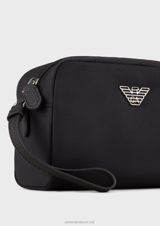 Women 086V910 Travel Essentials Small Washbag In Recycled Nylon Armani