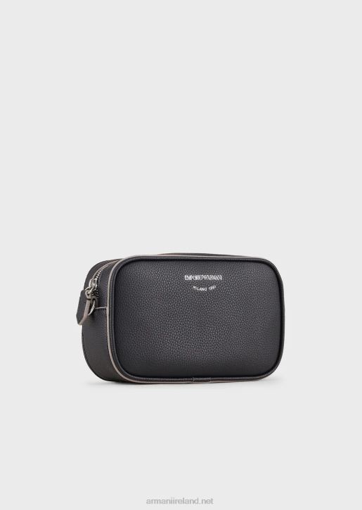 Women 086V585 Deer-Print Camera Case With Shoulder Strap Armani Navy Blue