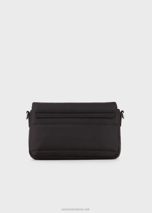 Women 086V589 Quilted Recycled Nylon Mini Bag Armani Black