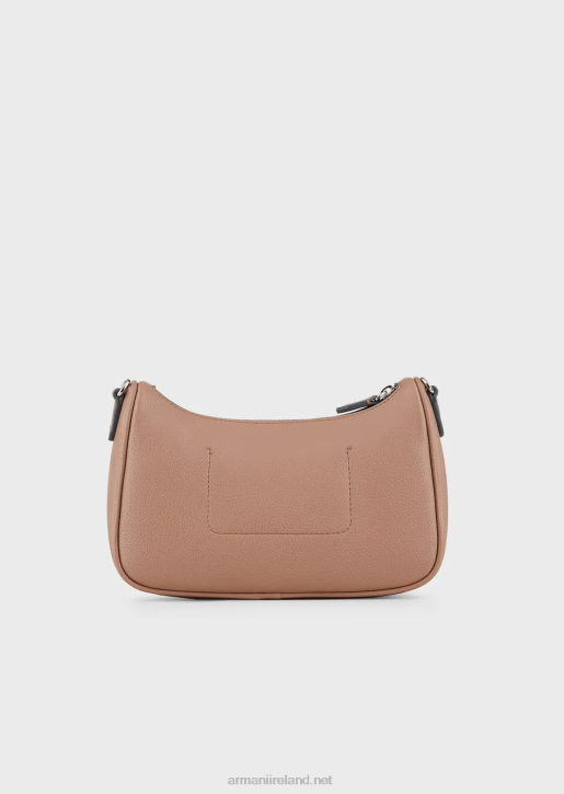 Women 086V595 Baguette Bag With Deer Print Armani Camel