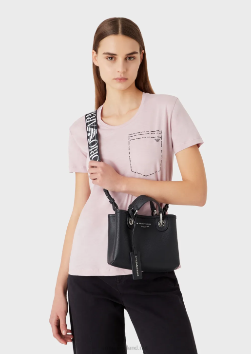 Women 086V600 Deer-Print Myea Mini Bag Armani Navy Blue