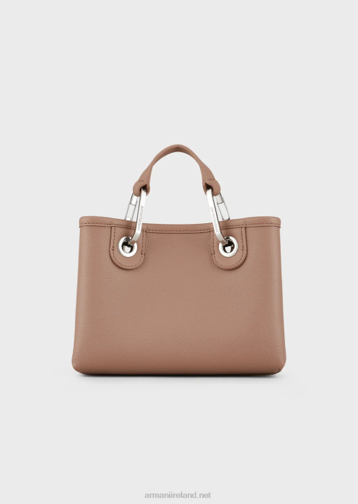 Women 086V601 Deer-Print Myea Mini Bag Armani Camel