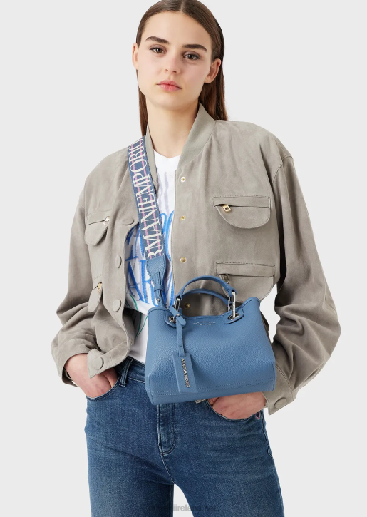 Women 086V604 Deer-Print Myea Mini Bag Armani Blue