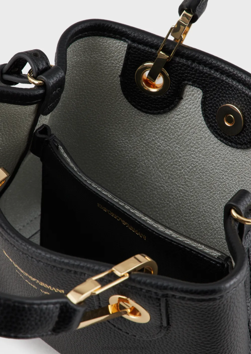 Women 086V606 Deer-Print Myea Mini Bag Armani Deep Black