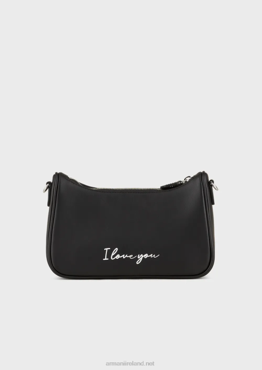 Women 086V621 Shoulder Bag With Valentine'S Day Logo Armani Black