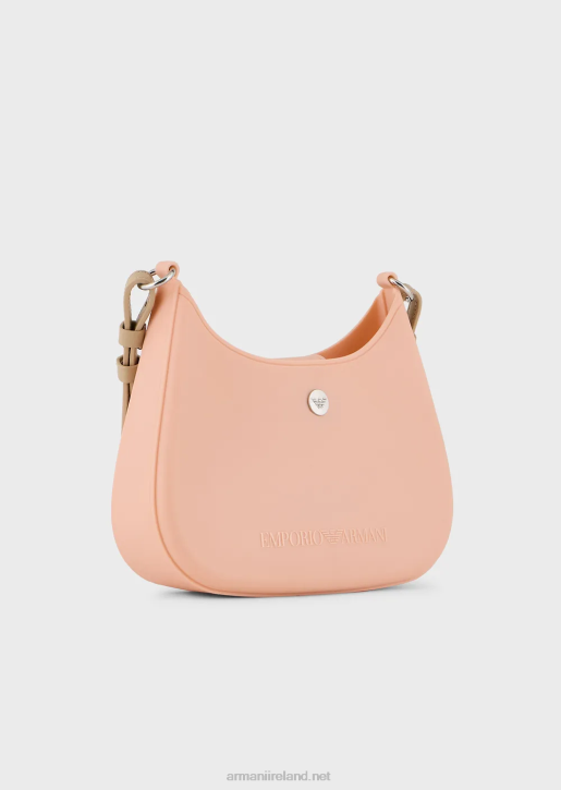 Women 086V642 Recycled Pvc Gummy Bag Shoulder Bag Armani Pink