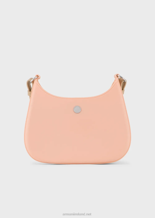 Women 086V642 Recycled Pvc Gummy Bag Shoulder Bag Armani Pink