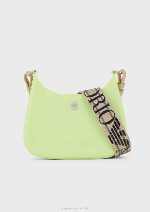 Women 086V644 Recycled Pvc Gummy Bag Shoulder Bag Armani Light Green