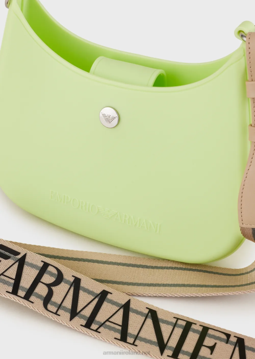 Women 086V644 Recycled Pvc Gummy Bag Shoulder Bag Armani Light Green