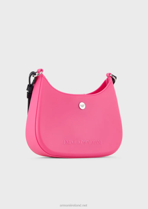Women 086V648 Recycled Pvc Gummy Bag Shoulder Bag Armani Fuchsia