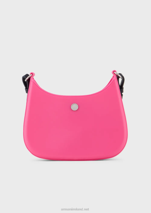 Women 086V648 Recycled Pvc Gummy Bag Shoulder Bag Armani Fuchsia