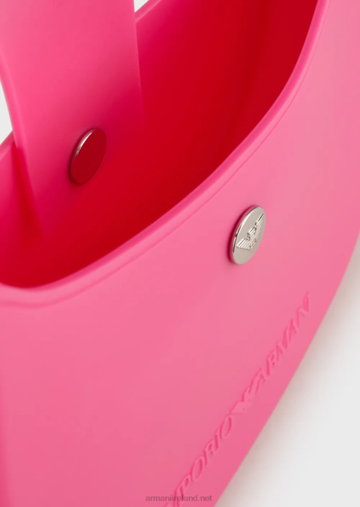 Women 086V648 Recycled Pvc Gummy Bag Shoulder Bag Armani Fuchsia