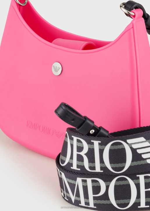 Women 086V648 Recycled Pvc Gummy Bag Shoulder Bag Armani Fuchsia