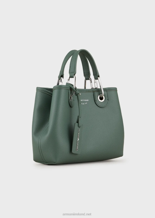 Women 086V661 Myea Bag Small Shopper Bag With Deer Print Armani Green