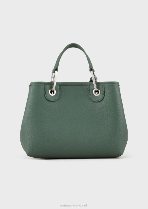 Women 086V661 Myea Bag Small Shopper Bag With Deer Print Armani Green