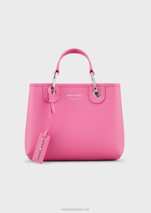 Women 086V665 Myea Bag Small Shopper Bag With Deer Print Armani Fuchsia