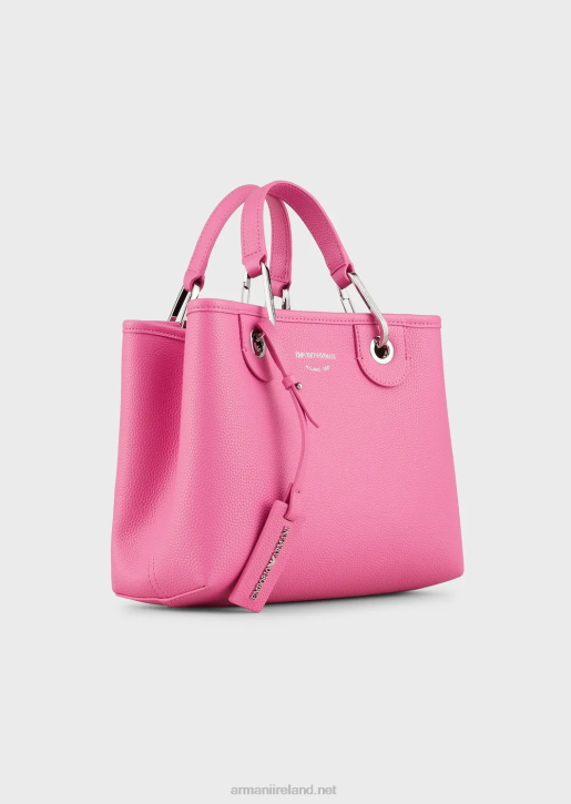 Women 086V665 Myea Bag Small Shopper Bag With Deer Print Armani Fuchsia