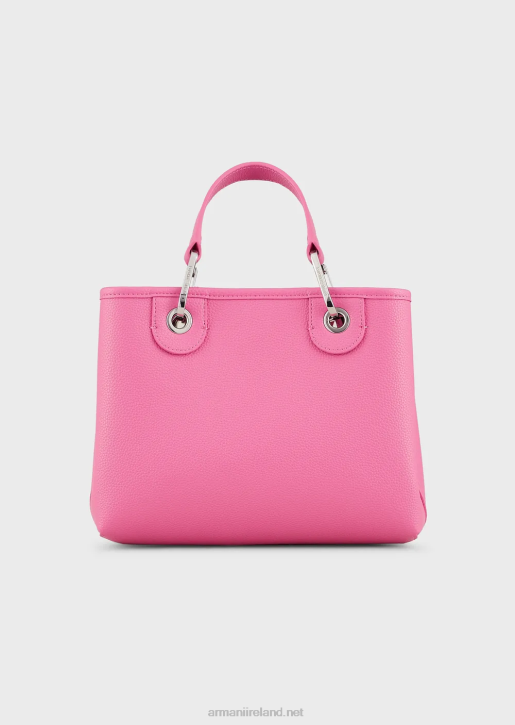 Women 086V665 Myea Bag Small Shopper Bag With Deer Print Armani Fuchsia
