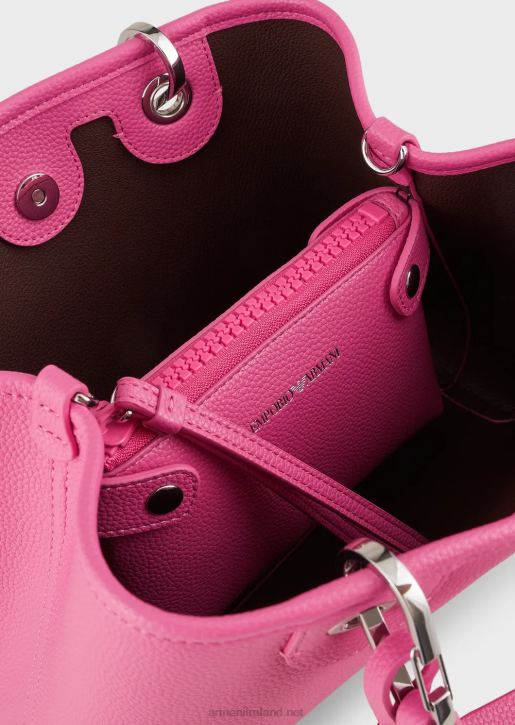 Women 086V665 Myea Bag Small Shopper Bag With Deer Print Armani Fuchsia