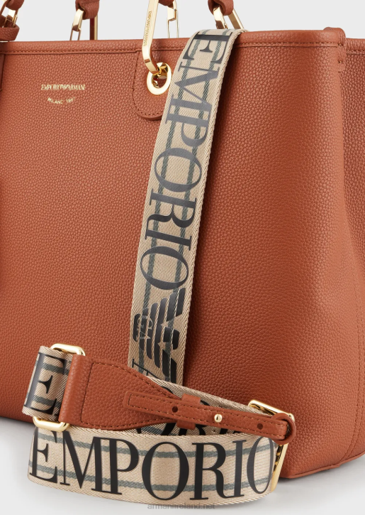 Women 086V675 Medium Myea Shopper Bag With Deer Print Armani