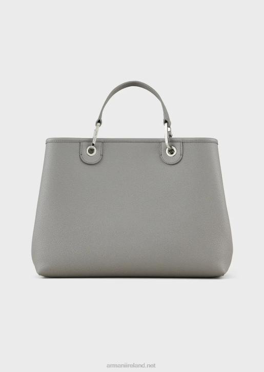 Women 086V679 Medium Myea Shopper Bag With Deer Print Armani Gray