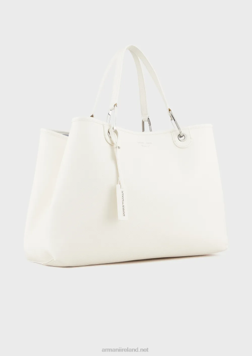 Women 086V689 Large Myea Shopper Bag With Deer Print Armani Two-Tone