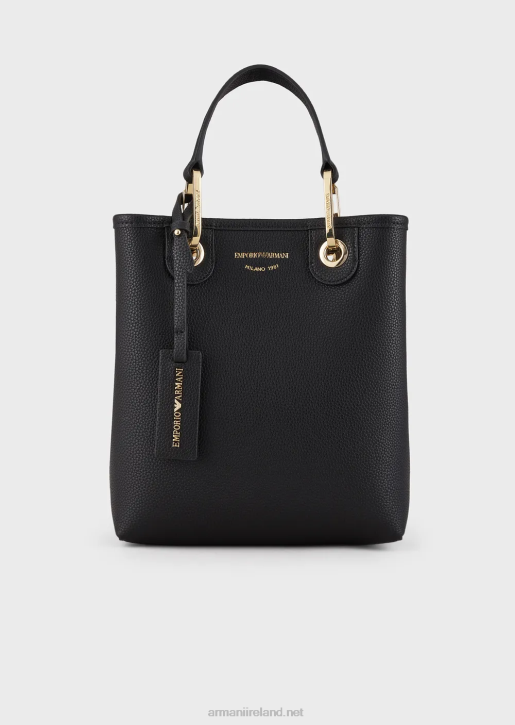 Women 086V691 Deer-Print Myea Vertical Shopper Bag Armani Black