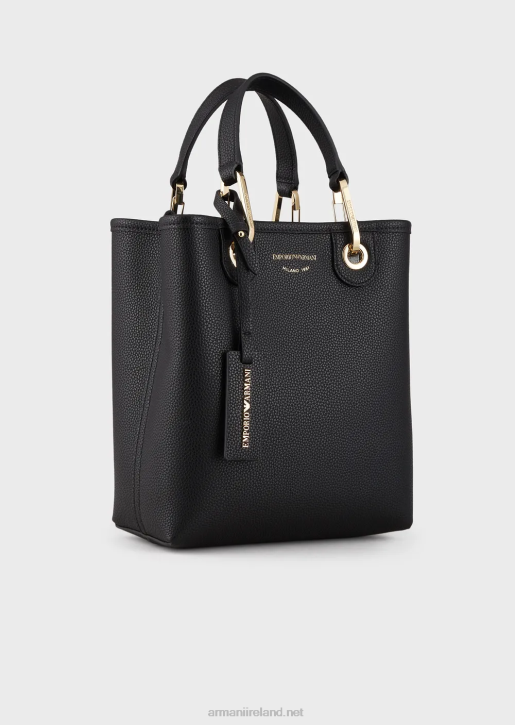 Women 086V691 Deer-Print Myea Vertical Shopper Bag Armani Black