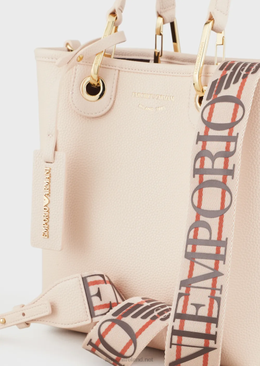 Women 086V692 Deer-Print Myea Vertical Shopper Bag Armani Nude