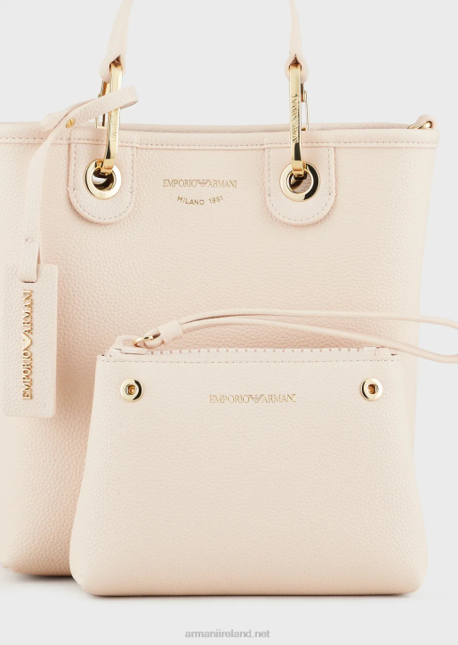 Women 086V692 Deer-Print Myea Vertical Shopper Bag Armani Nude