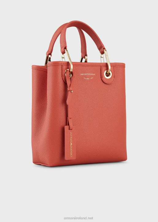 Women 086V693 Deer-Print Myea Vertical Shopper Bag Armani Brown