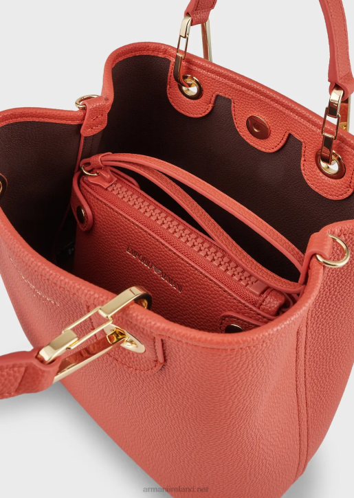 Women 086V693 Deer-Print Myea Vertical Shopper Bag Armani Brown