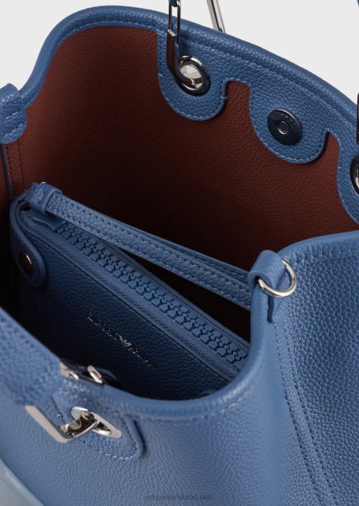 Women 086V694 Deer-Print Myea Vertical Shopper Bag Armani Blue