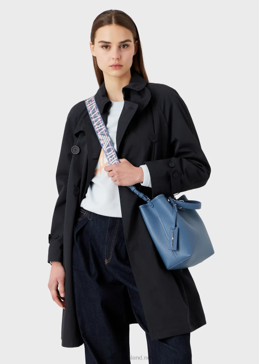 Women 086V694 Deer-Print Myea Vertical Shopper Bag Armani Blue