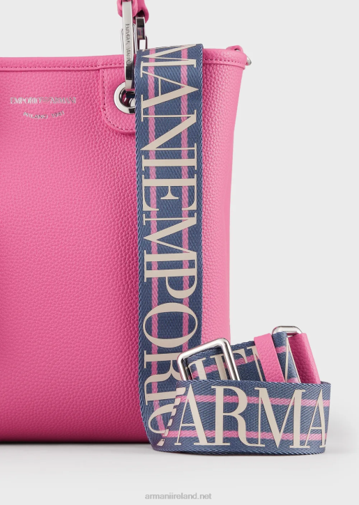 Women 086V695 Deer-Print Myea Vertical Shopper Bag Armani Fuchsia