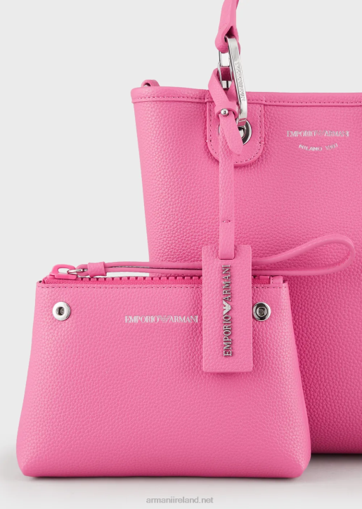 Women 086V695 Deer-Print Myea Vertical Shopper Bag Armani Fuchsia
