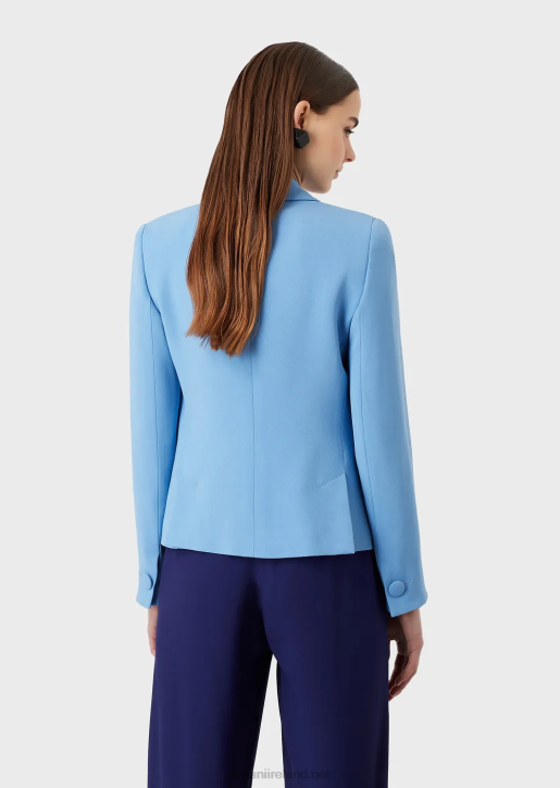 Women 086V40 Cady Crepe Jacket With Lapels Armani