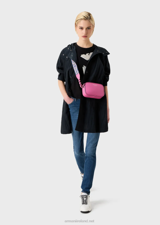 Women 086V2755 J18 High-Waisted, Skinny Jeans In Stretch Tencel Denim Armani Dark Blue