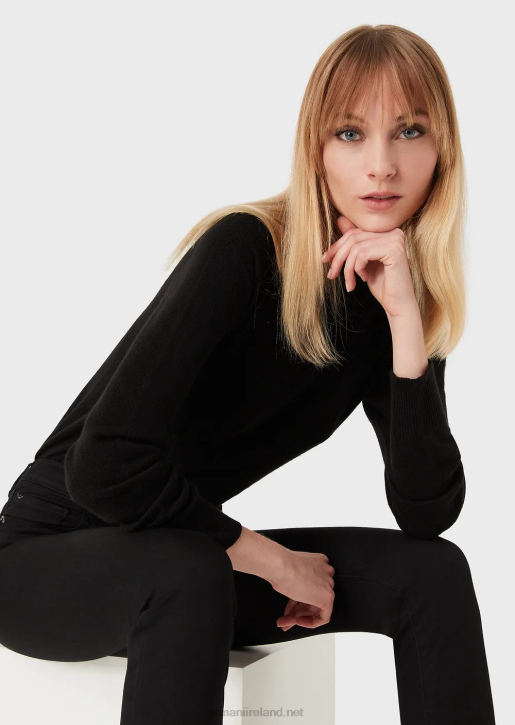 Women 086V2767 J20 High-Waisted, Super Skinny-Leg Stretch Denim Jeans Armani Black