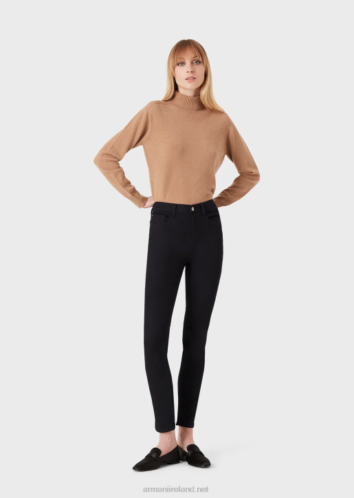 Women 086V2768 J20 High-Waisted, Super Skinny-Leg Stretch Denim Jeans Armani Navy Blue