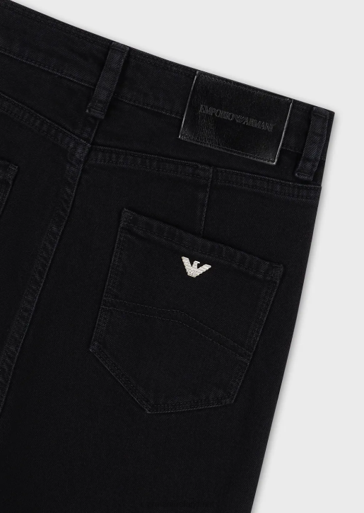 Women 086V2777 J64 Very High-Waisted, Super Skinny-Leg Jeans In Rinsed Comfort Denim Armani Black