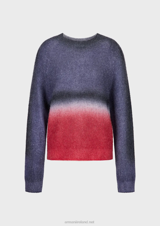 Women 086V209 Seamless Alpaca-Blend Jumper With Gradient Print Armani Multicolour