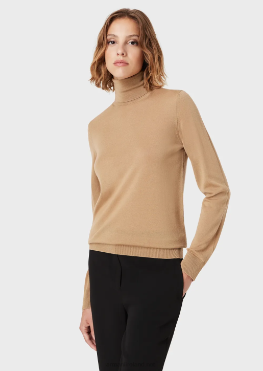 Women 086V227 Pure Virgin-Wool Rollneck Armani