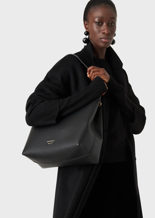 Women 086V253 Casentino Wool And Cashmere Double-Breasted Coat Armani Black