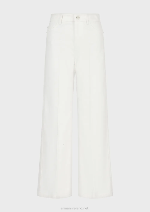 Women 086V397 Sustainable Collection J33 Straight-Fit Jeans In Organic Bull Armani Milky White
