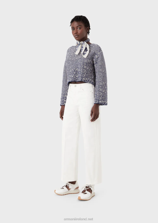 Women 086V397 Sustainable Collection J33 Straight-Fit Jeans In Organic Bull Armani Milky White