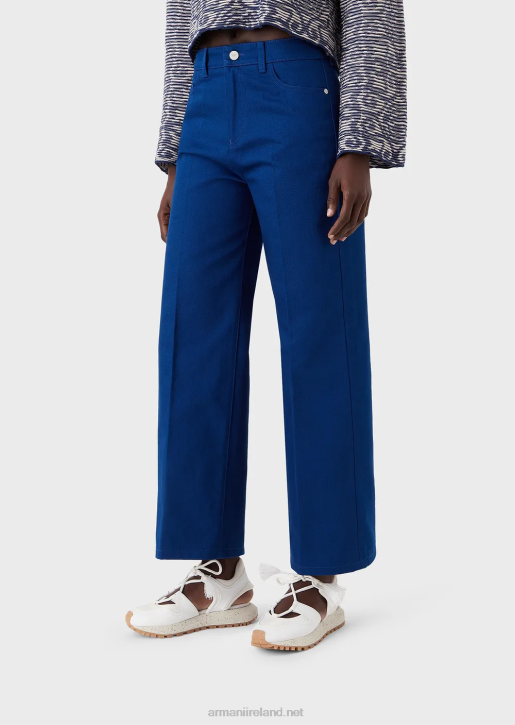 Women 086V398 Sustainable Collection J33 Straight-Fit Jeans In Organic Bull Armani Blue